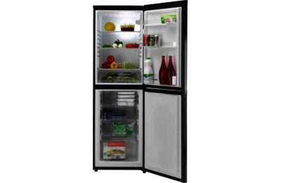 Hoover HVBS5162BK Tall Fridge Freezer - Black/Ins/Del